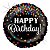 Balao Redondo Glittering Happy Birthday Confetti 18''/46cm - Imagem 1
