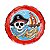 Balao Happy Birthday Pirata Redondo 20''/50cm Megatoon - Imagem 1
