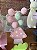 Galho Decoração Ovos de Páscoa Rosa Candy Enfeite 45cm 1un - Imagem 4