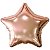 Balao Metalizado Estrela Rose Gold 18"/45cm Cromus - Imagem 1