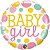 Balao redondo Baby Girl colorido 18"/46cm Qualatex - Imagem 1