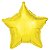 Balao Metalizado Estrela Amarelo 18"/45cm Cromus - Imagem 1
