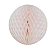 Globo Colmeia de papel tamanho G 24cm - Rosa Pó - 1un - Imagem 1