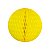 Globo Colmeia de papel tamanho M 17 cm Amarelo Canario 1 un - Imagem 1
