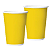 Copo Papel 180Ml Festa Colors Amarelo 8Un - Imagem 1