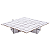 Bandeja Quadrada Grid 20x20 preto e branco - Imagem 1