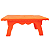 Mesinha Decoração Renda Laranja Neon - Imagem 1