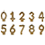 Vela Dourada Glitter Numeros Silver - Imagem 1