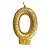 Vela Dourada Glitter Numeros Silver - Imagem 2