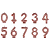 Vela Bronze Glitter Silver Numeros - Imagem 1