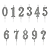 Vela Pequena Prateada Glitter Numeros - Imagem 1