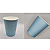 Copo Papel Liso Candy Color Azul 270ml (8un) - Imagem 2