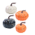 Abóbora Decorativa Respingo Halloween 4UN - Imagem 1
