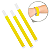 Pulseira Para Eventos Amarelo Neon 40un. - Imagem 1