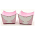 Forminha Para Doce Cachepot Batismo Rosa 24un - Imagem 1