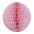 Globo Colmeia de papel tamanho G 24cm - Rosa Tutti Frutti - Imagem 1