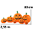 Enfeite Inflável Abóboras Divertidas Halloween 2,55x89cm - Imagem 2