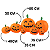 Enfeite Inflável Abóboras Divertidas Halloween 2,55x89cm - Imagem 3