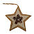 Enfeite Decorativo Estrela Sisal Pinha 12cm - Imagem 1