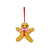 Enfeite Ornamento Ginger Menino Xadrez Árvore Natal 01un - Imagem 1