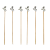 Pick Palito de Bambu Petisco Fantasma Halloween 20un 13cm - Imagem 1
