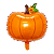 Balão Metalizado Abóbora Halloween 48x55,5cm 1un - Imagem 1