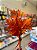 Galho Decorativo Folhagem Laranja Outono Halloween 37cm 1un - Imagem 2