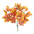 Galho Decorativo Folhagem Laranja Outono Halloween 37cm 1un - Imagem 1