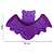 Bandeja Petisqueira Morcego Halloween 28,5X19cm  1un - Roxo - Imagem 7