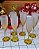 Marcador de Taça Natal/Ano Novo Eva Dourado Glitter 8un - Imagem 2
