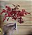 Pick Decorativo Folhas Vermelho Glitter Natal 24cm 1un - Imagem 2