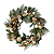 Guirlanda Decorativa Folhas Bolas Frutas OuroRose Natal 60cm - Imagem 1