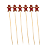 Palito p/ Aperitivos Petiscos Doces Ginger 12cm 20un - Imagem 1