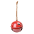 Enfeite Pendurar Guizo Vermelho Estrelas Vazada 12cm 1un - Imagem 1