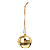 Enfeite Pendurar Guizo Dourado Estrelas Vazada 7cm 1un - Imagem 1