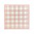 Guardanapo de Papel Xadrez Vichy Rosa 16,5cm 20 Uni - Imagem 1