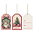 Tags Para Presentes Charm Natalino 5x8 12un - Imagem 1