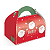Caixa Maleta Redonda Joyful P/ Presente Natal 12x8x7 10un - Imagem 1