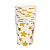 Copo de Papel Estrelas Metalizadas Dourado 250ml 8un - Imagem 1