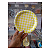 Prato Papel Xadrez Amarelo Neon 18cm 8un - Imagem 2