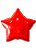 Balao Metalizado Estrela Vermelho 18"/45cm Cromus - Imagem 1