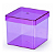 Caixinha Acrilica Lembrancinha Lilas 5X5cm 10Un - Imagem 1