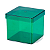 Caixinha Acrilica Lembrancinha Verde 5X5cm 10Un - Imagem 1