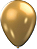 Balão 9 polegadas Metallic Dourado 25 un. São Roque - Imagem 1