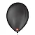 Balão 9 polegadas Liso Preto Ébano 50 un. São Roque - Imagem 1