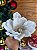 Magnolia Decorativa Natal Branca Camurça  62cm 1un - Imagem 2