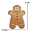 Bandeja Biscoito Gingerbread Natal Cor Ocre 1un - Imagem 3