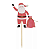 Topo para Panettone/Sobremesas Papai Noel Presente 1un - Imagem 1