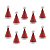 Mini Chapeuzinho Natal Ho Ho Ho 10Un - Imagem 1