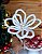 Galho Decorativo Natalino Poinsetia Branca  27cm 1un - Imagem 3